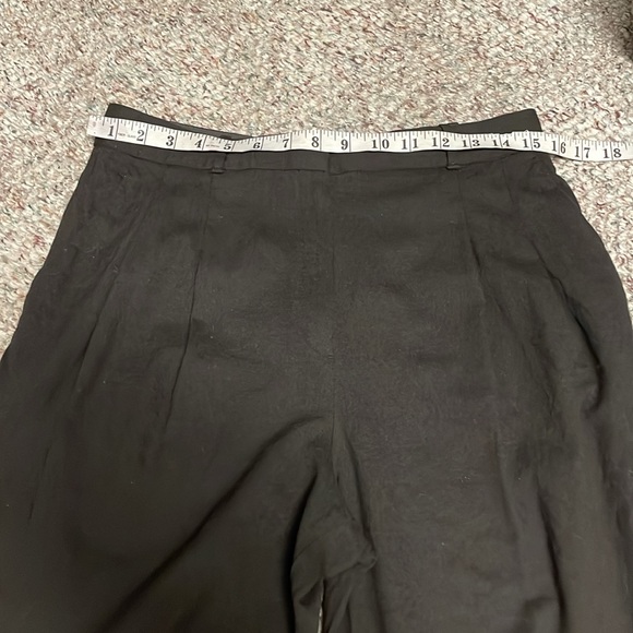 Massimo dutti high waist pleated cropped zip ankle pants - Picture 4 of 10